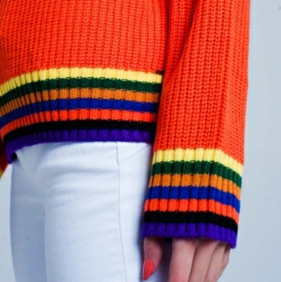 Chunky Orange Knit Sweaters - PRICE FIRM - Picture 7 of 7